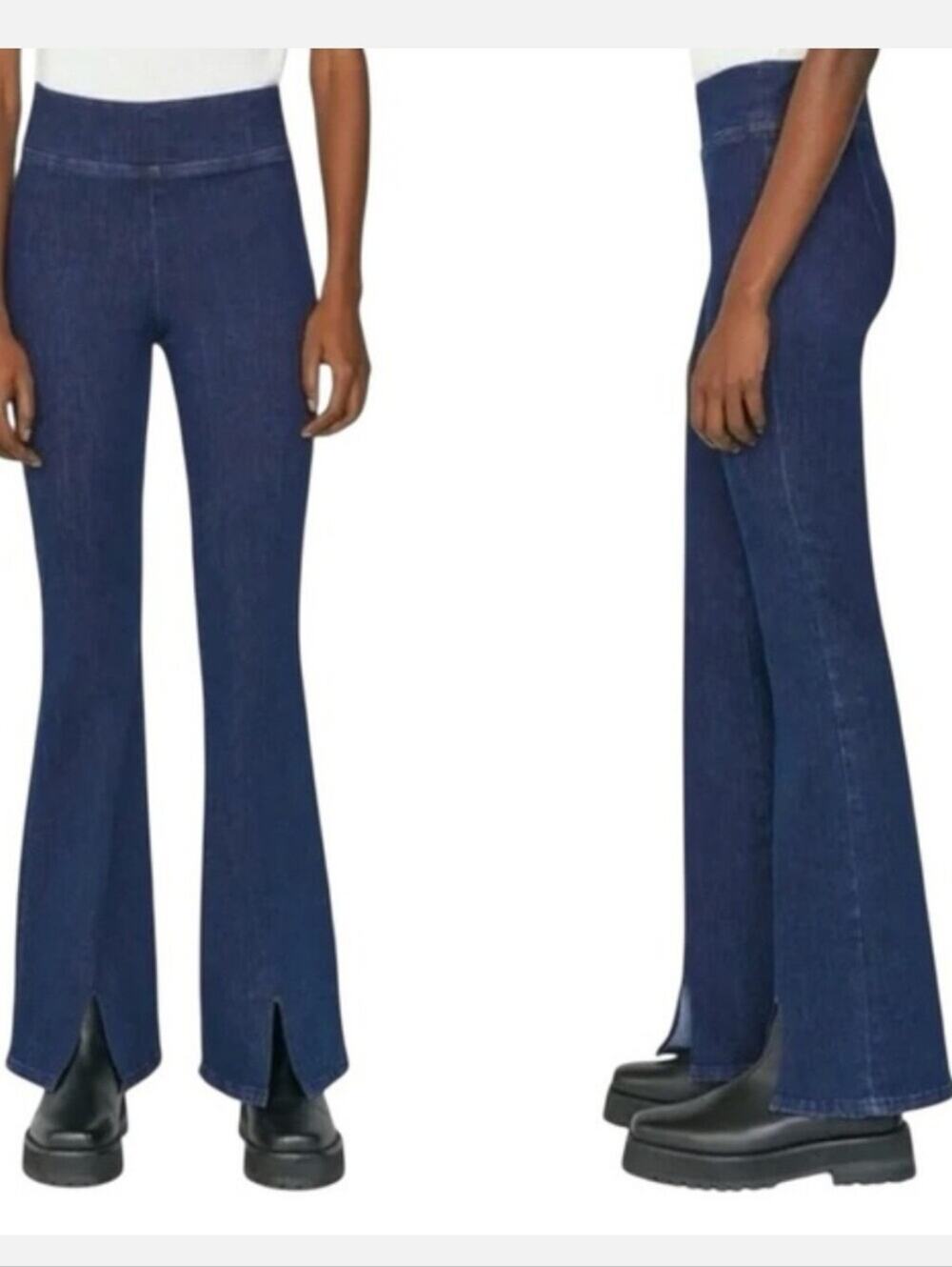 FRAME The Jet Setter Split Hem Flare Leg Jeans